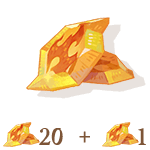 21 Dragon Crystals (20 + 1 Bonus)